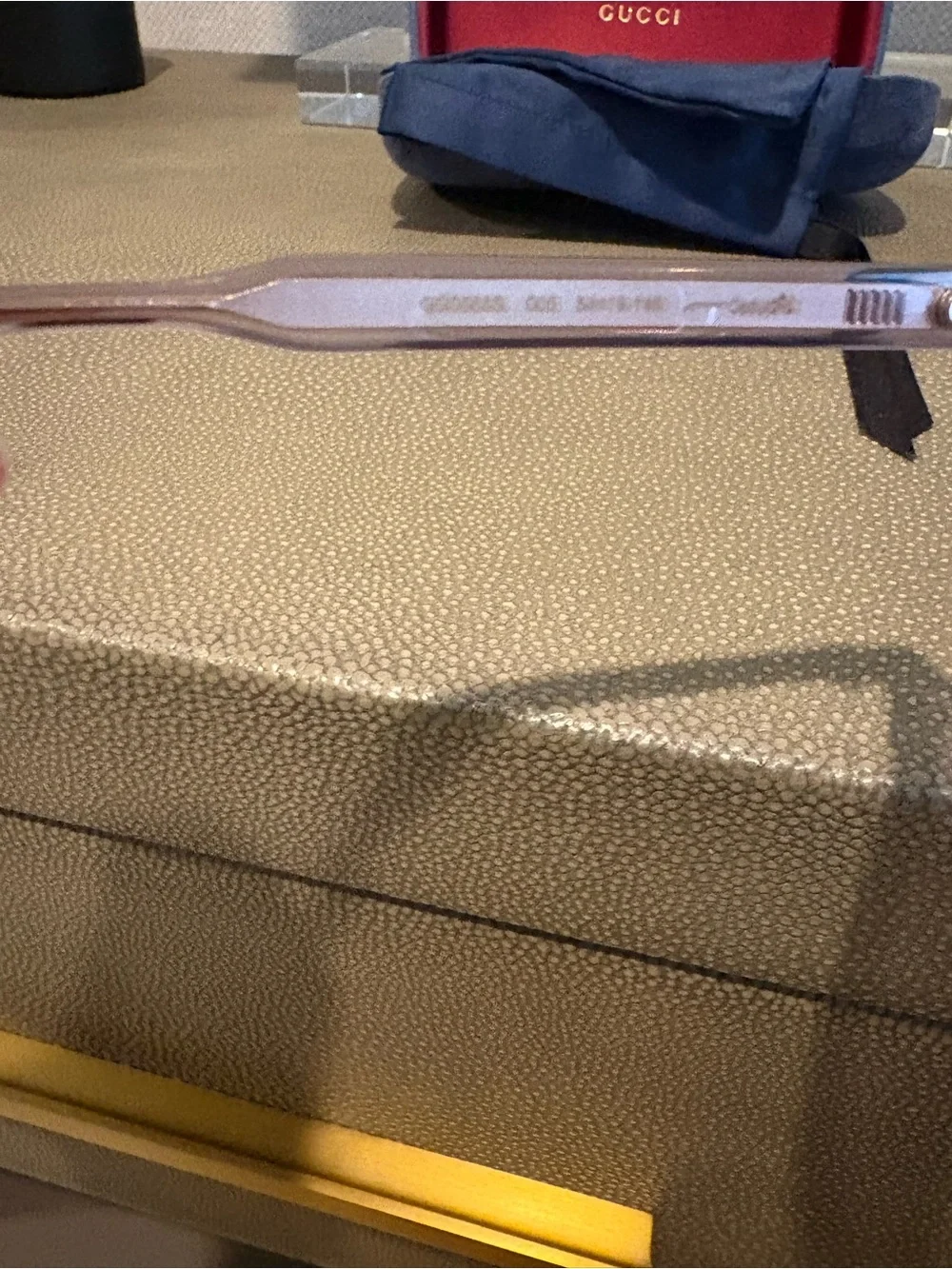 Gucci Purple & Clear Round Sunglasses